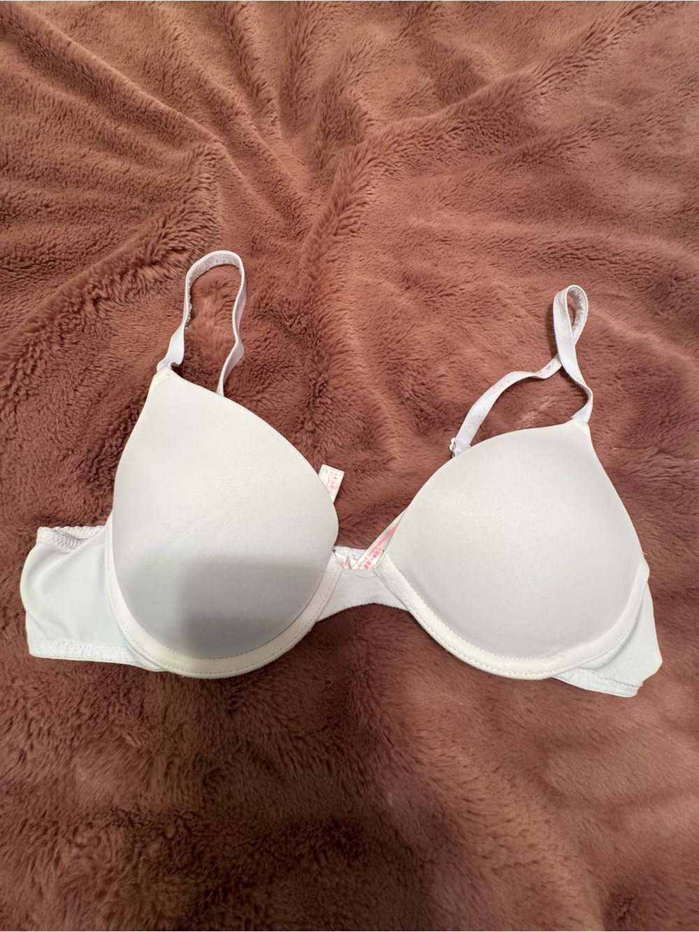 PINK Victoria's Secret Smooth Lightly Padded T-Shirt Bra - White
